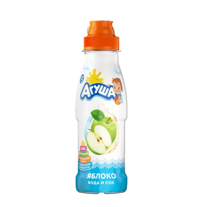 Вода и Сок детский Агуша Яблоко 0,3 л