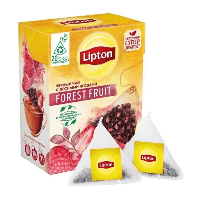 Чай Lipton чер.с лесными ягодами (20 пак)