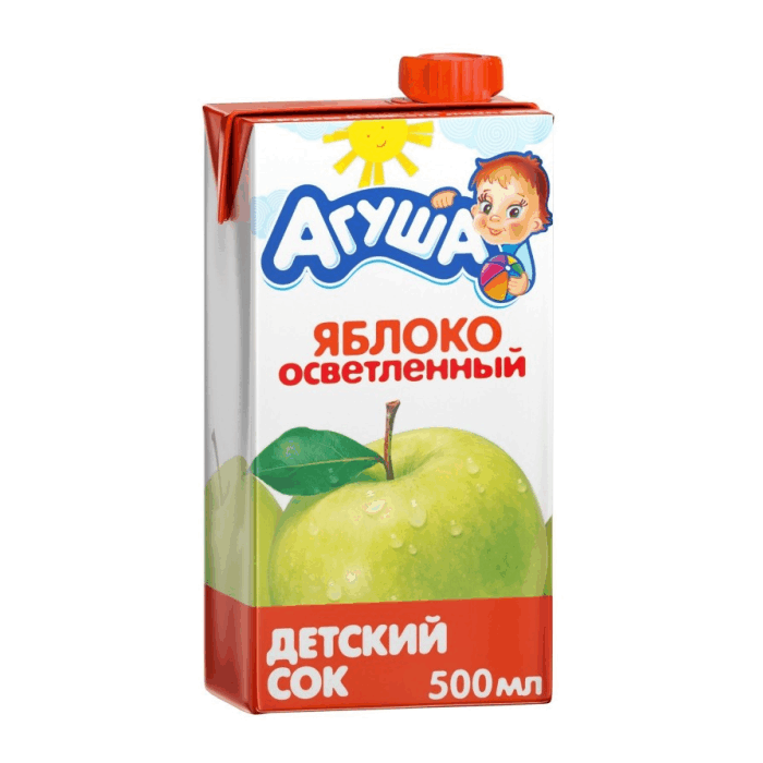 Сок детский Агуша Яблоко 0,5л