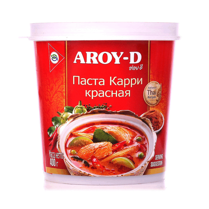 Паста Карри красная AROY_D (400 гр)^