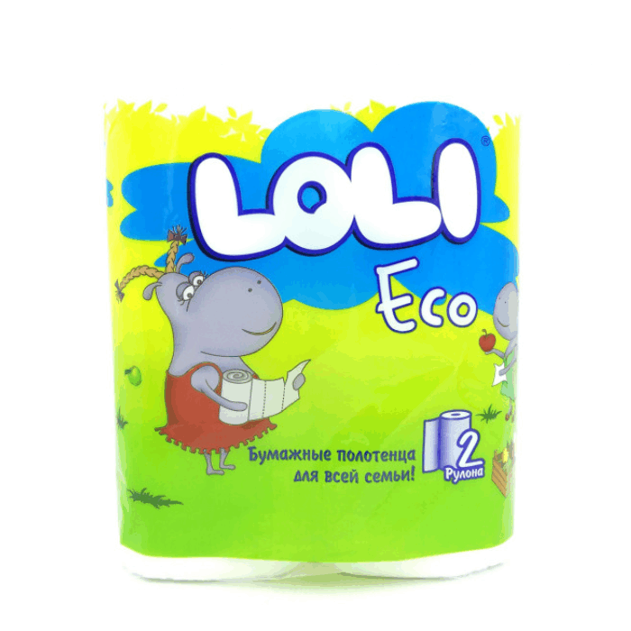 LOLI ECO бум/полотенца 2 сл 2 рул