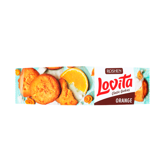 Печенье сдобное с цедрой апельсина Lovita Roshen 150 г/16 шт