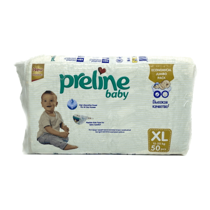 Preline Baby подгузники 50 шт/XL 12-25 кг