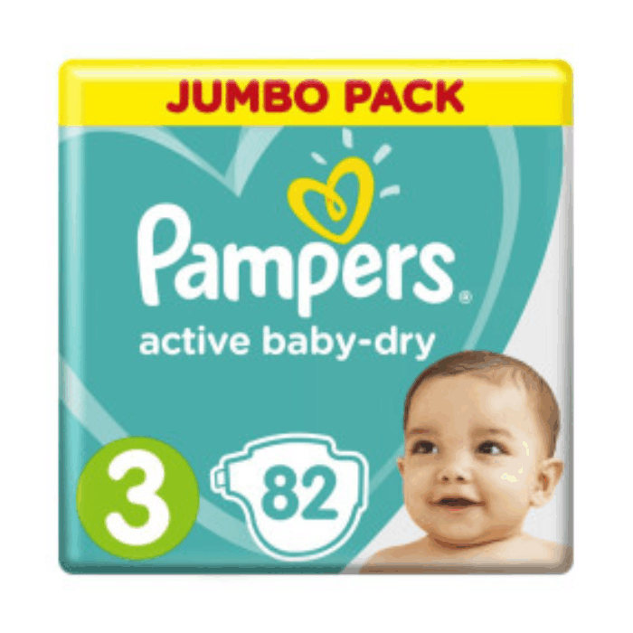 Pampers Active Baby-Dry 3/82 шт (6-10 кг)