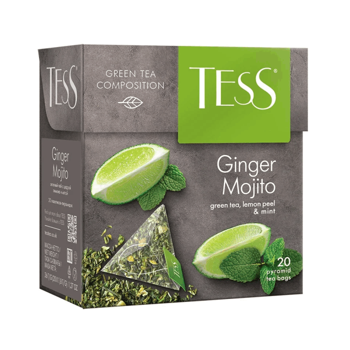 Tess Ginger Mojito зел/с цедрой лимона и мятой (20*1,8 г)