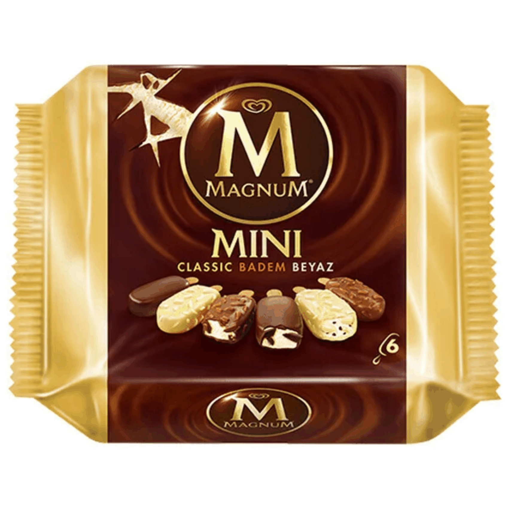 Мороженое эск.MAGNUM MINI CLASSIC BADEM BEYAZ, 6 шт