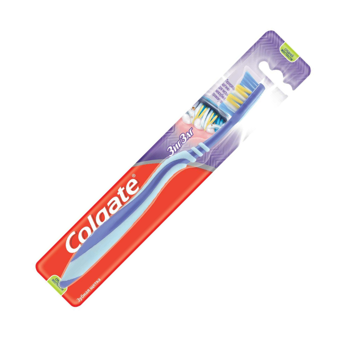 щетка Colgate "Зиг-Заг" (голубая)