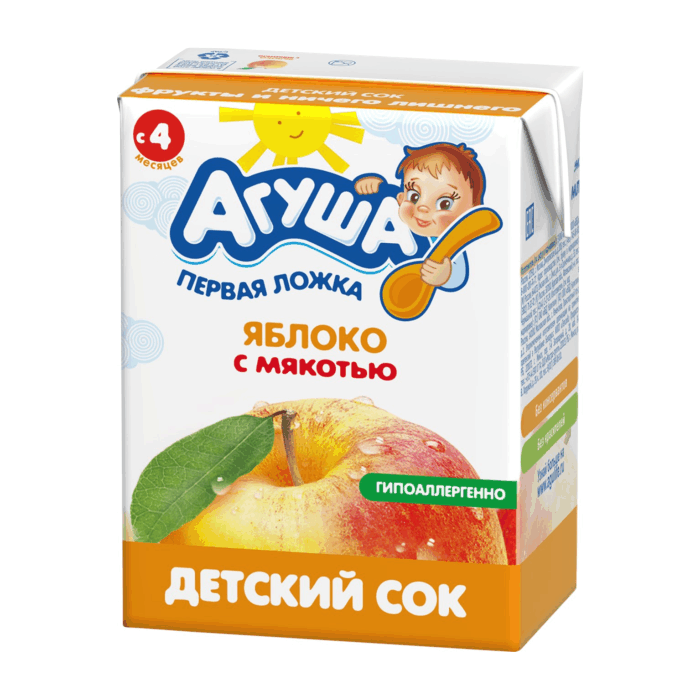 Сок дет. Агуша Яблоко 0,2л