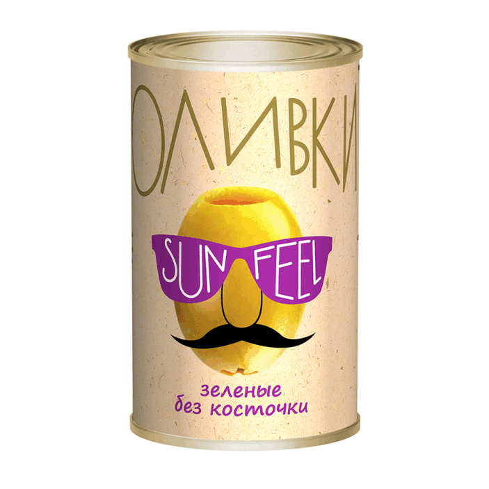 Оливки зеленые SUNFEEL б/к 300 мл**