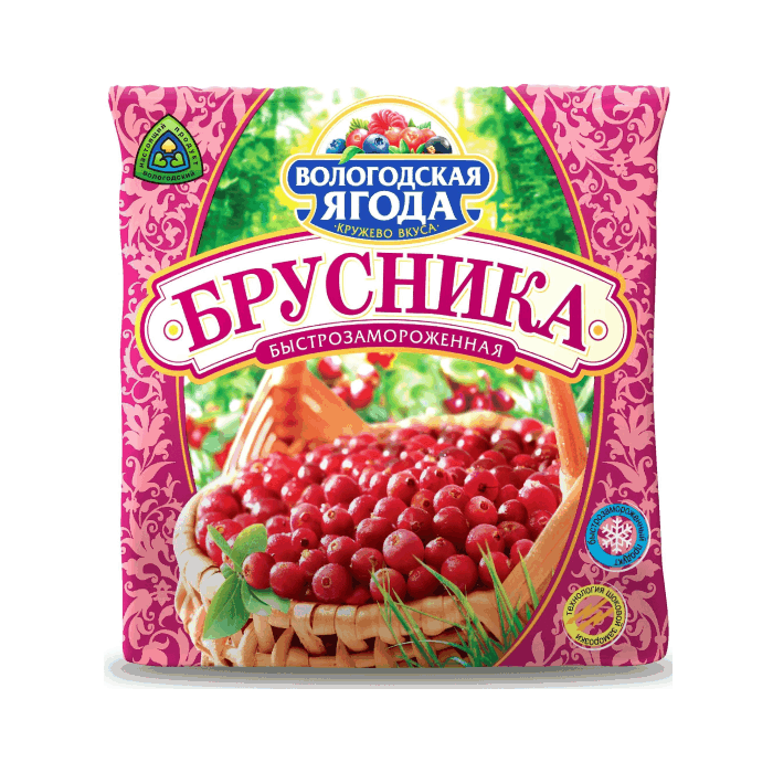 Брусника (Вологод.ягода) 250гр