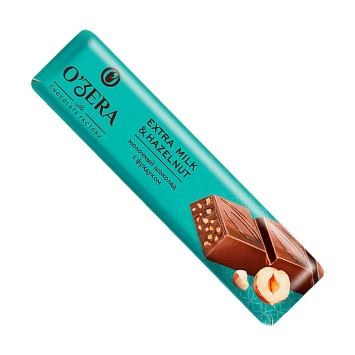 Шоколад молочный OZera Extra milk&Hazelnut 45г.