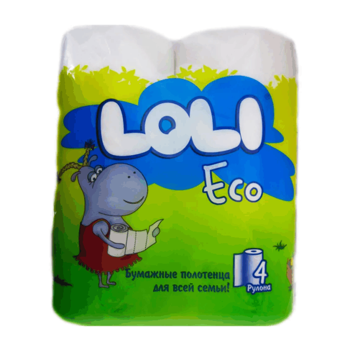 LOLI ECO бум/полотенца 2 сл 4 рул