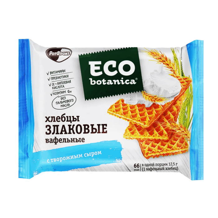 Eco-botanica вафел/хлебцы С ТВОРОЖНЫМ СЫРОМ 75 г