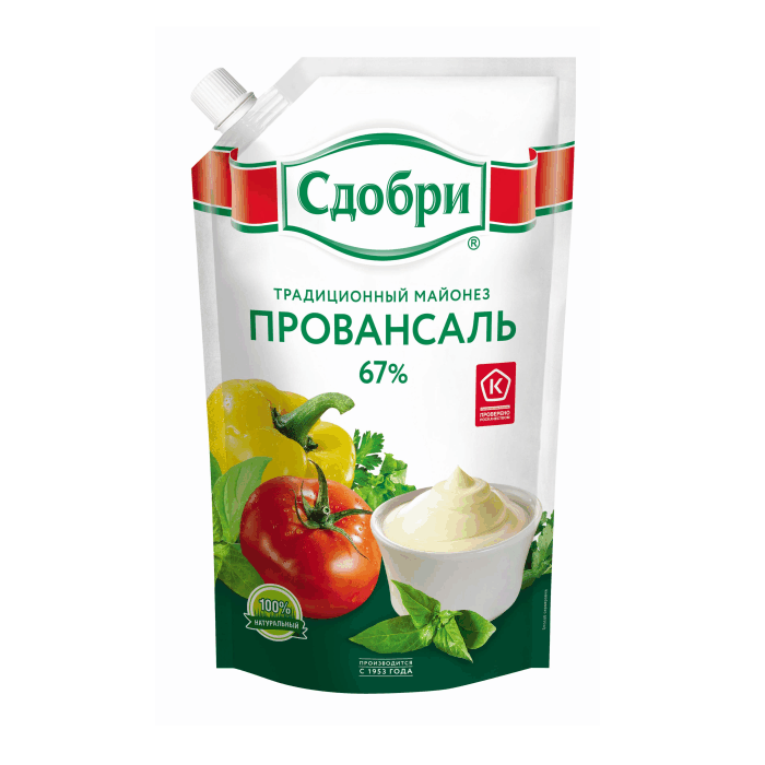 Майонез Сдобри Провансаль 67 % (192 г)