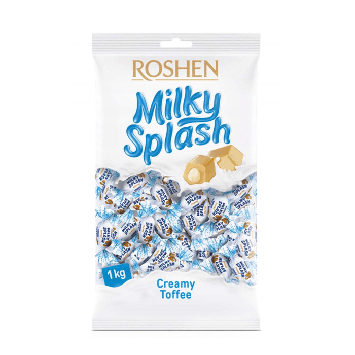 Ирис Roshen Milky Splash с мол.начинкой 1 кг