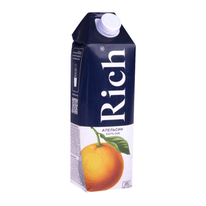 Rich апельсин с мякотью 1л