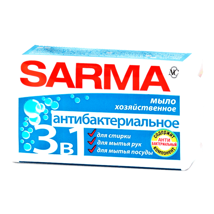 Хоз.мыло Sarma 140 г (антибактериальное)