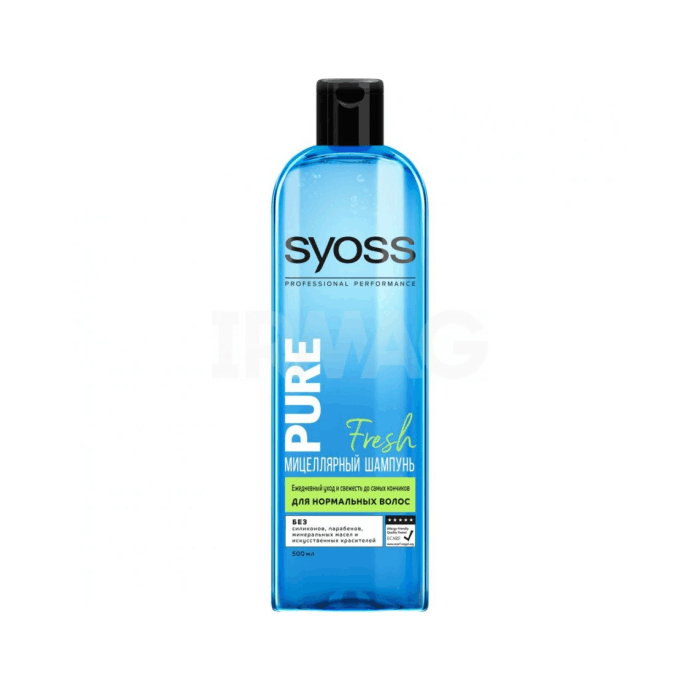 Syoss мицеллярный шампунь Pure Fresh 500 мл