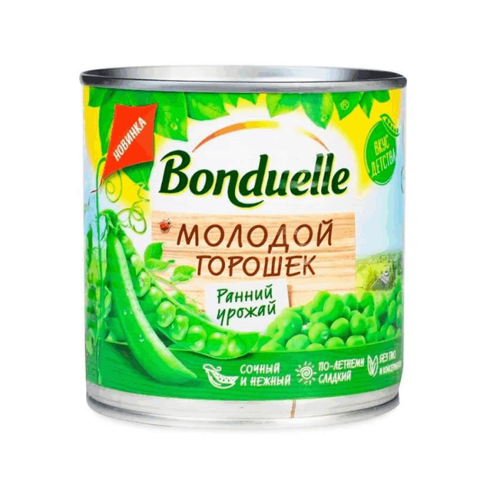 Bonduelle горошек молодой  400 гр