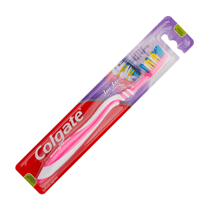 щетка Colgate "Зиг-Заг" (розовая)