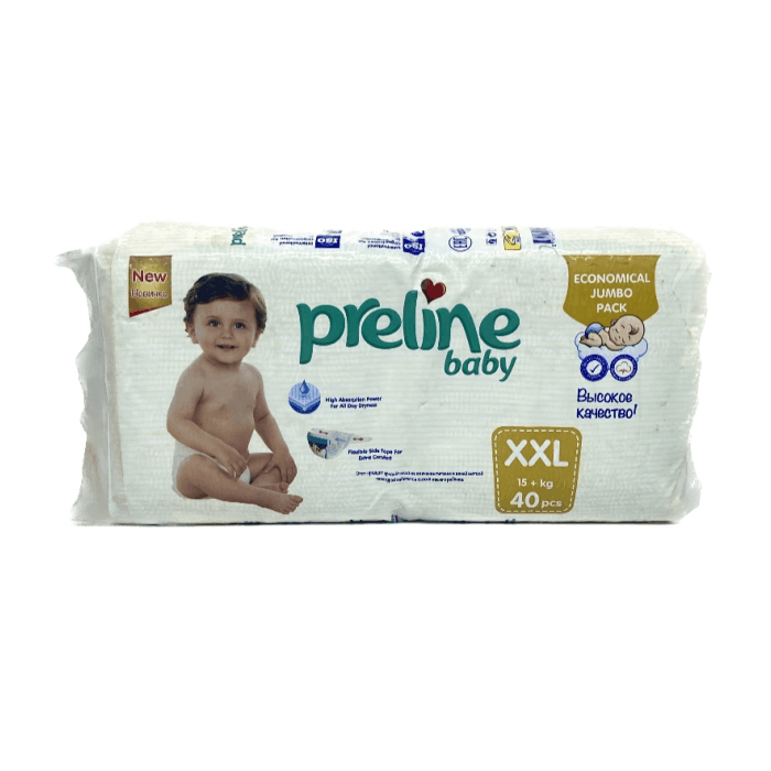 Preline Baby подгузники 40 шт/XXL 15+ кг