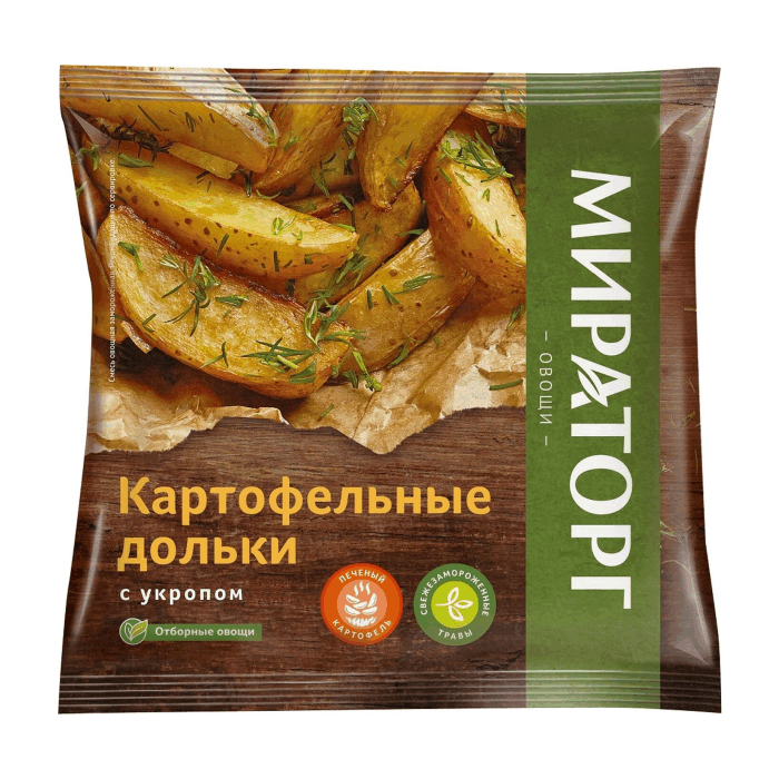 Картофельные дольки с укропом 400 г мираторг