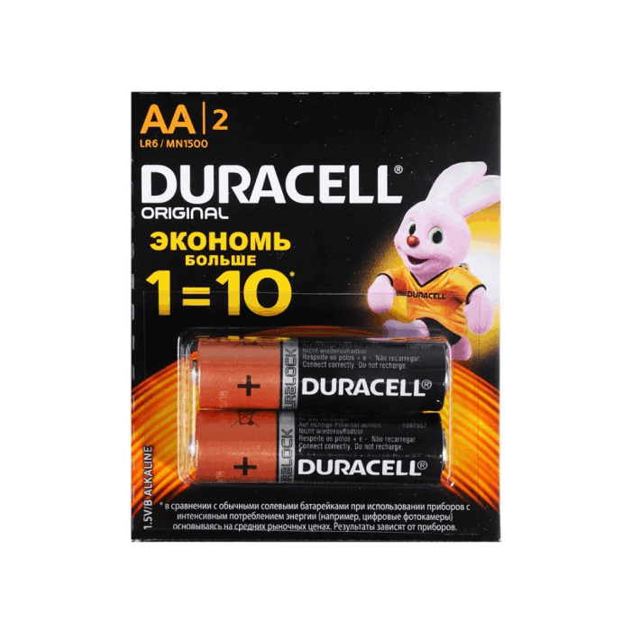 Батарейки AA Duracell 2Х