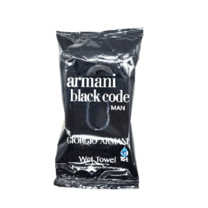 Салфетки парфюмированные Armani black code man