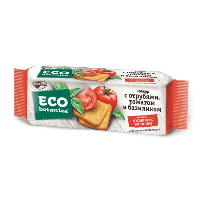 Eco-botanica Крекер с отрубями томатом и базиликом 175 гр