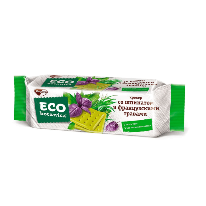 Eco-botanica Крекер со шпинатом и фр.травами  175 гр