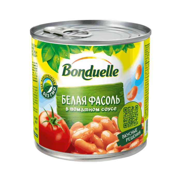 Bonduelle фасоль белая в томате 400 гр