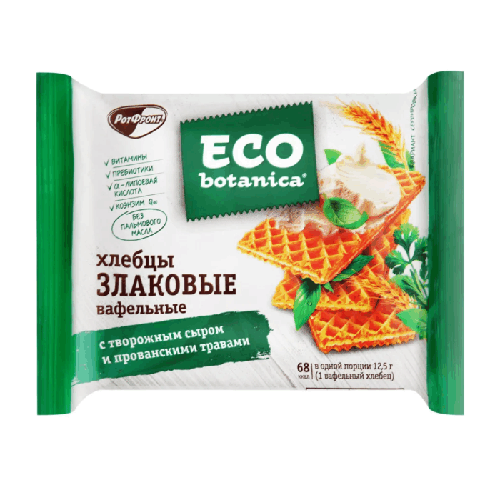 Eco-botanica вафел/хлебцы С ТВОРОЖН.СЫРОМ И ПРОВАНС.ТРАВАМИ 75 г