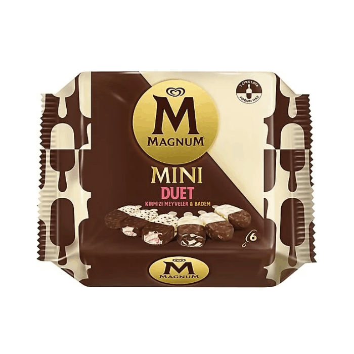 Мороженое эск.MAGNUM MINI DUET KIRMIZI MEYVELER, 6 шт