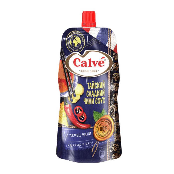 Calve соусы Тай тәтті чили (230 г)