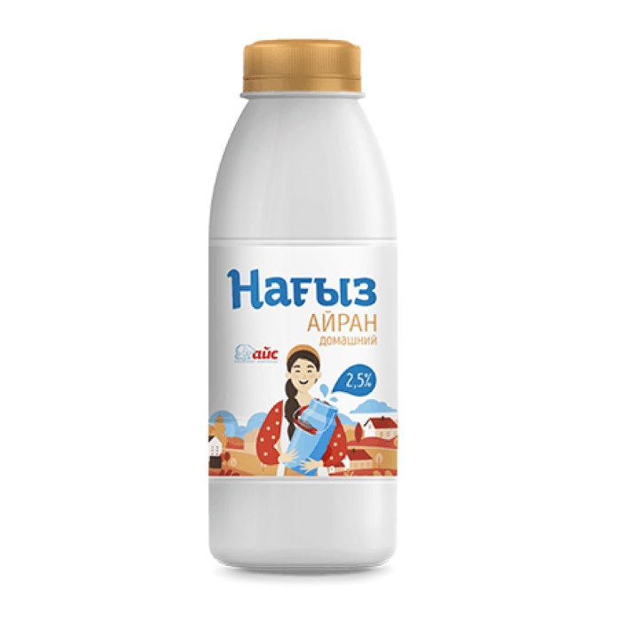 Айран үйдегідей " Нагыз" 2,5% 1 л