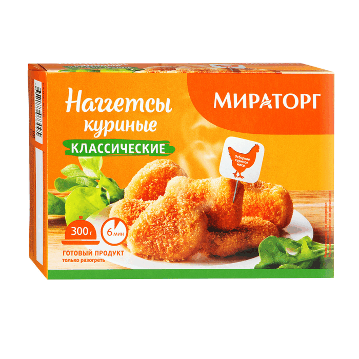 Наггетси куриные хрус300 г Мираторг