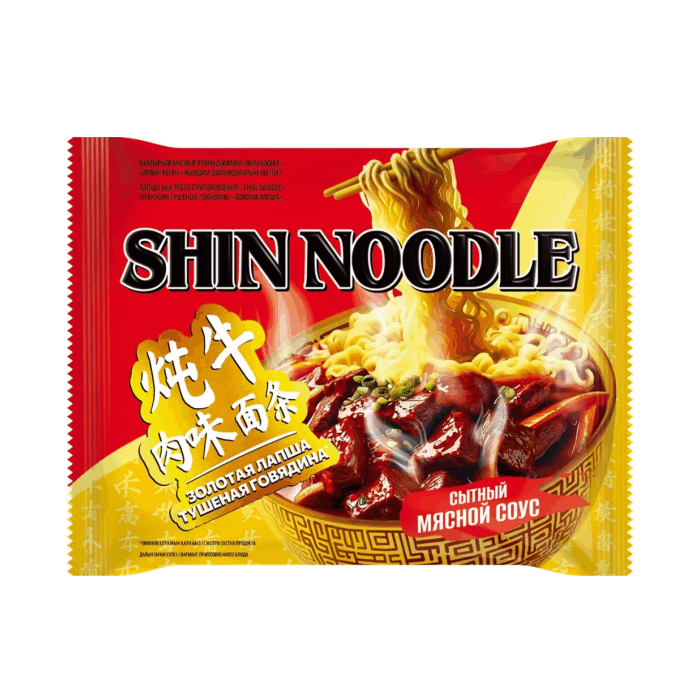Лапша SHIN NOODLE тушен. говядина 70г