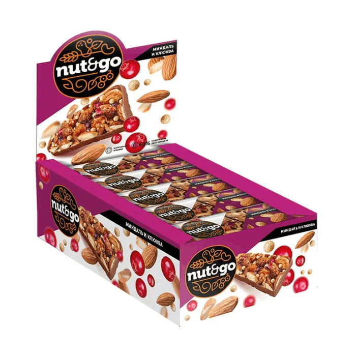 Батончик Прот. Nut N Go миндаль клюква