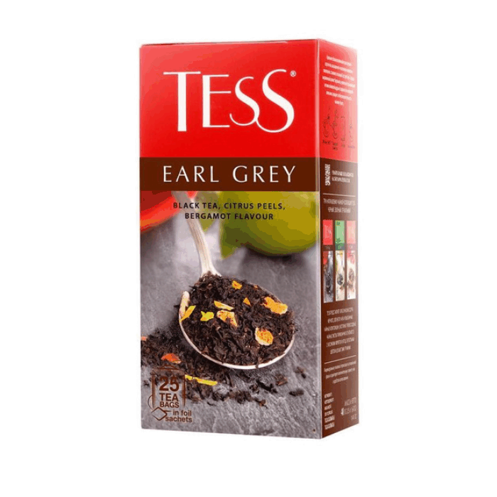 Tess Earl Grey черн/лист (1,6*25*10)