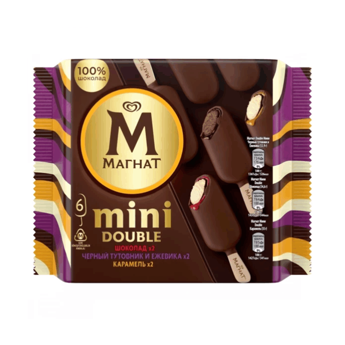 МАГНАТ Mini Double шок черный тутов и ежев 360мл