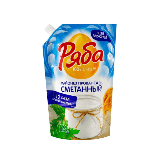 Майонез Ряба Провансаль Сметанный 50,5% (530 г)