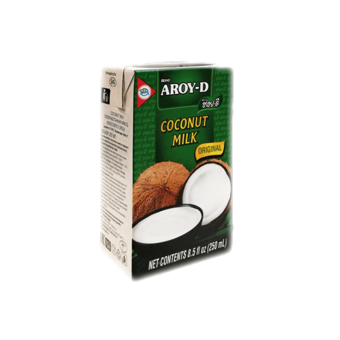 Кокосовое молоко Aroy D (250 мл)^