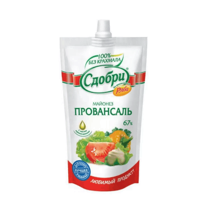 Майонез Сдобри Провансаль 67 % (630 г)