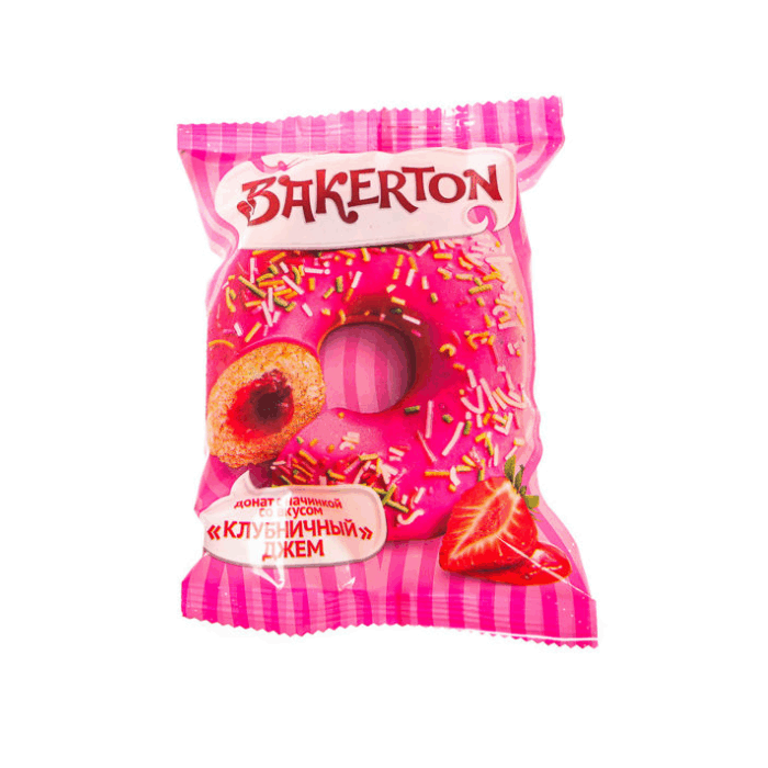 Донат BAKERTON клуб.джем с клуб.нач 70 г^