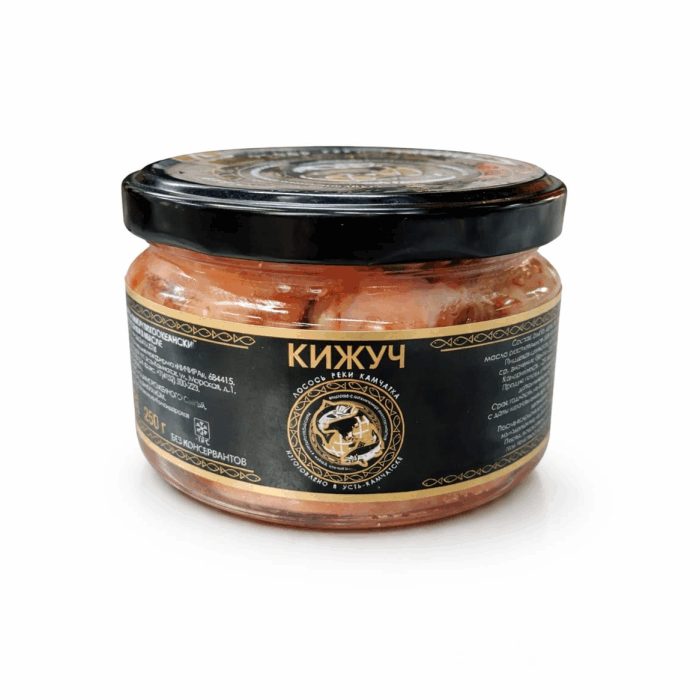 Филе-кусочки Кижуча в масле(стекло 250гр)